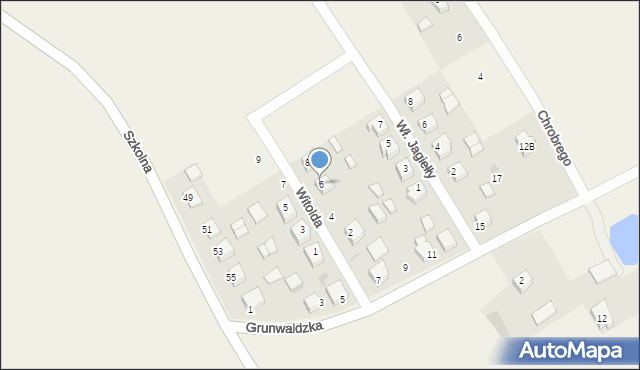 Puńsk, Witolda, 6, mapa Puńsk