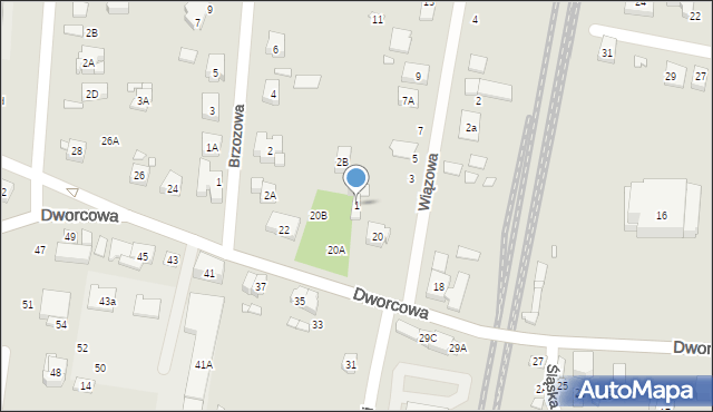 Puszczykowo, Wiązowa, 1, mapa Puszczykowo