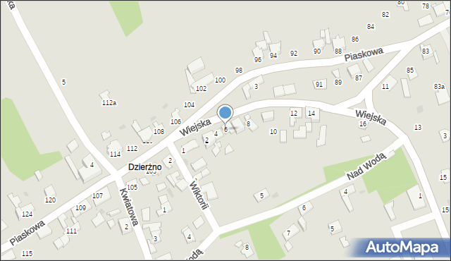 Pyskowice, Wiejska, 6, mapa Pyskowice