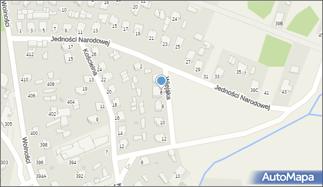 Pysznica, Wiejska, 6, mapa Pysznica