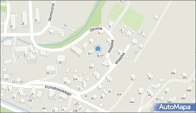 Rabka-Zdrój, Wiejska, 6, mapa Rabka-Zdrój