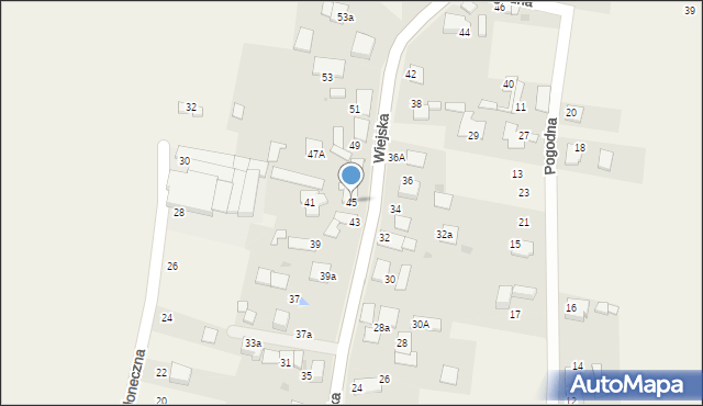 Rachowice, Wiejska, 45, mapa Rachowice