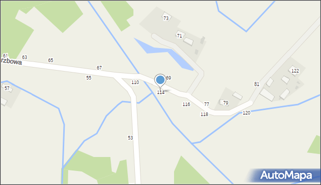 Radgoszcz, Wierzbowa, 114, mapa Radgoszcz
