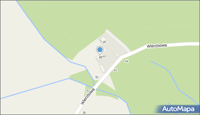 Radgoszcz, Wierzbowa, 48, mapa Radgoszcz