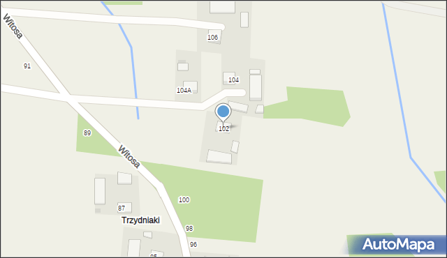 Radgoszcz, Witosa Wincentego, 102, mapa Radgoszcz