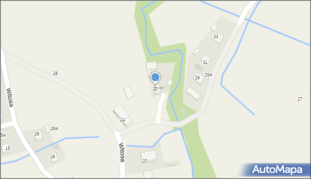 Radgoszcz, Witosa Wincentego, 22, mapa Radgoszcz