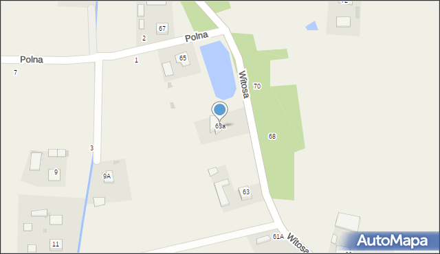 Radgoszcz, Witosa Wincentego, 63a, mapa Radgoszcz