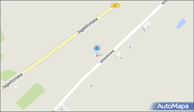 Radków, Widokowa, 18, mapa Radków