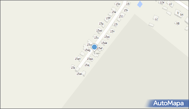 Radłów, Wiejska, 15ab, mapa Radłów