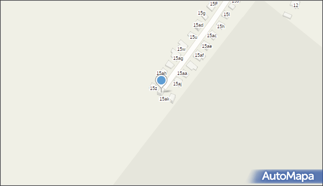 Radłów, Wiejska, 15al, mapa Radłów