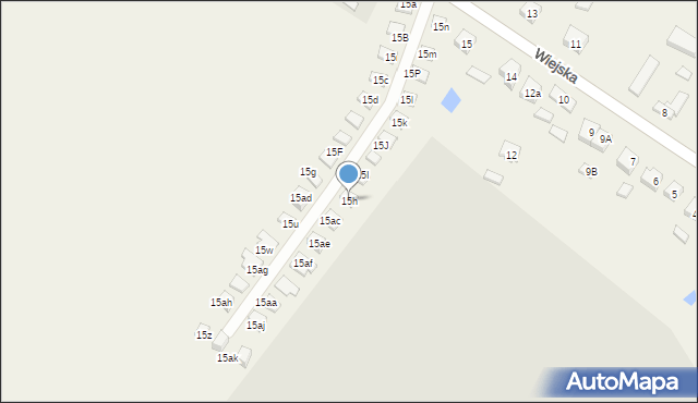 Radłów, Wiejska, 15h, mapa Radłów