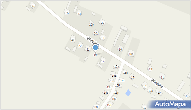 Radłów, Wiejska, 19, mapa Radłów