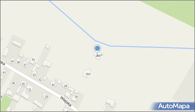 Radłów, Wiejska, 26b, mapa Radłów