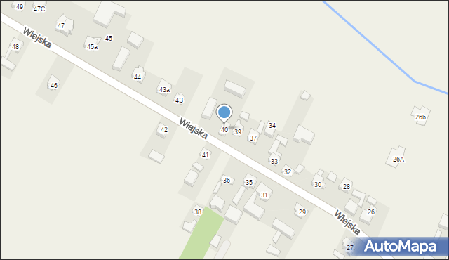 Radłów, Wiejska, 40, mapa Radłów