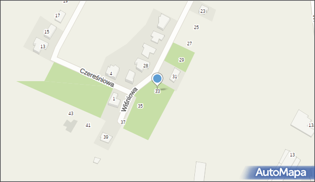 Radłów, Wiśniowa, 33, mapa Radłów