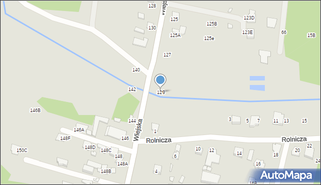 Radom, Wiejska, 129, mapa Radomia