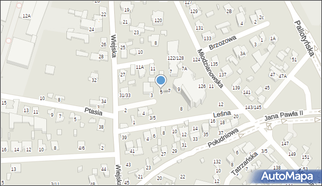 Radom, Wierzbowa, 5, mapa Radomia