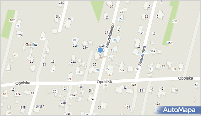 Radom, Wilczyńskiego Zygmunta, 18, mapa Radomia