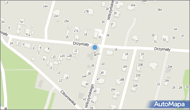 Radom, Wilczyńskiego Zygmunta, 34, mapa Radomia