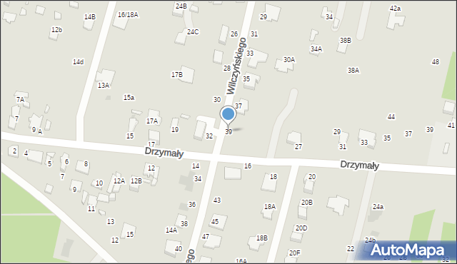 Radom, Wilczyńskiego Zygmunta, 39, mapa Radomia