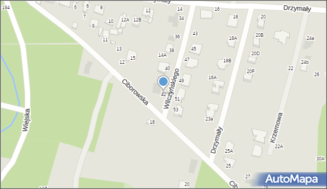 Radom, Wilczyńskiego Zygmunta, 42, mapa Radomia