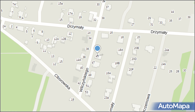 Radom, Wilczyńskiego Zygmunta, 45, mapa Radomia