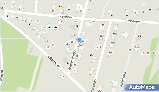 Radom, Wilczyńskiego Zygmunta, 47, mapa Radomia