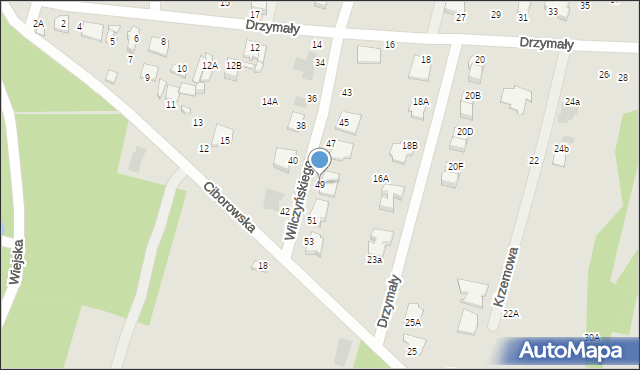 Radom, Wilczyńskiego Zygmunta, 49, mapa Radomia