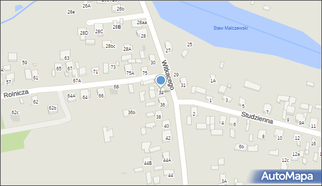 Radom, Witkacego Stanisława, 34, mapa Radomia