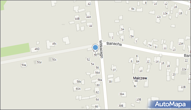 Radom, Witkacego Stanisława, 50, mapa Radomia