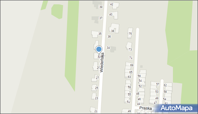 Radom, Wiedeńska, 31, mapa Radomia