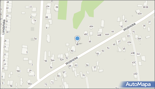 Radom, Wiedeńska, 48, mapa Radomia