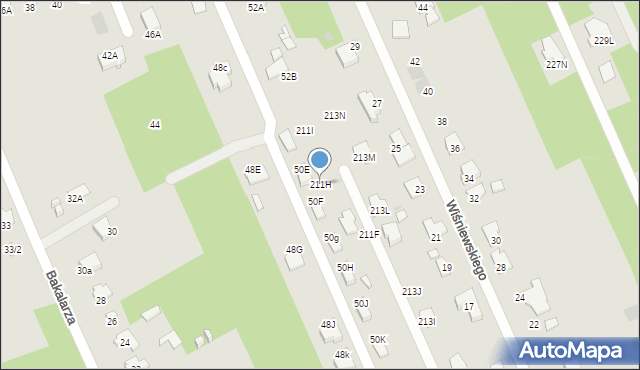 Radom, Wiśniewskiego Jana, 211H, mapa Radomia