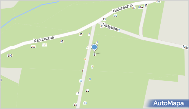 Radom, Wiklinowa, 5, mapa Radomia