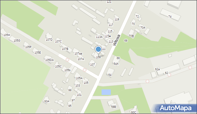 Radom, Witosa Wincentego, 109, mapa Radomia