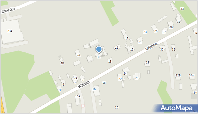 Radom, Witosa Wincentego, 11, mapa Radomia