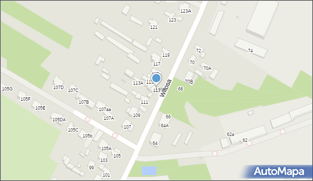 Radom, Witosa Wincentego, 113, mapa Radomia