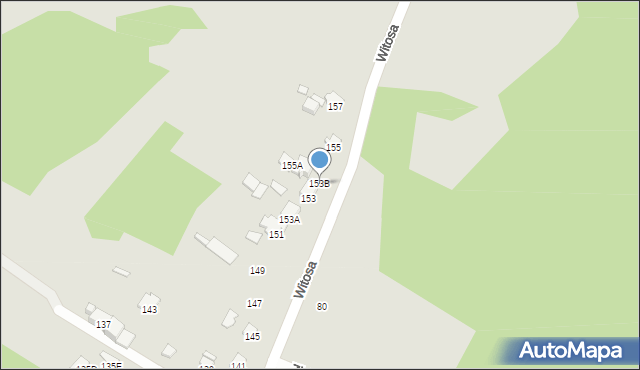 Radom, Witosa Wincentego, 153B, mapa Radomia