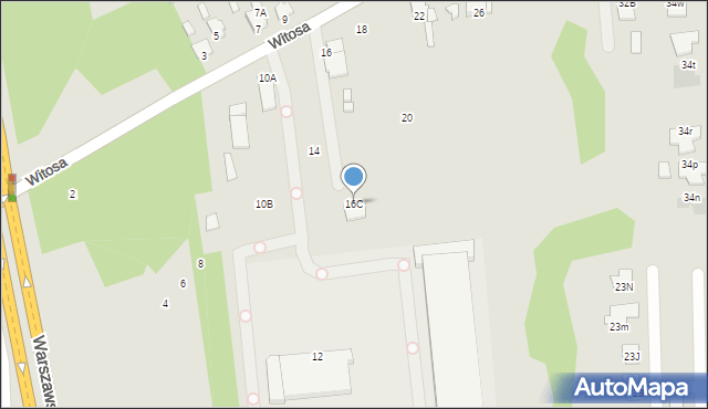 Radom, Witosa Wincentego, 16C, mapa Radomia