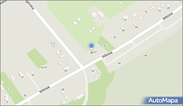 Radom, Witosa Wincentego, 49, mapa Radomia