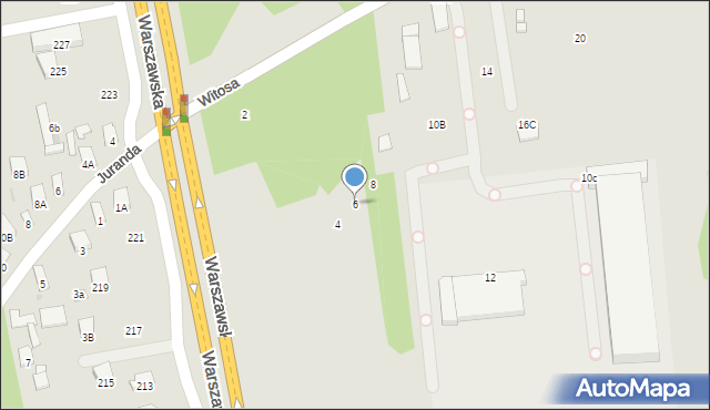 Radom, Witosa Wincentego, 6, mapa Radomia