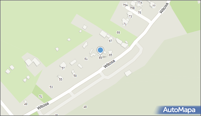 Radom, Witosa Wincentego, 63, mapa Radomia