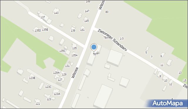 Radom, Witosa Wincentego, 76, mapa Radomia
