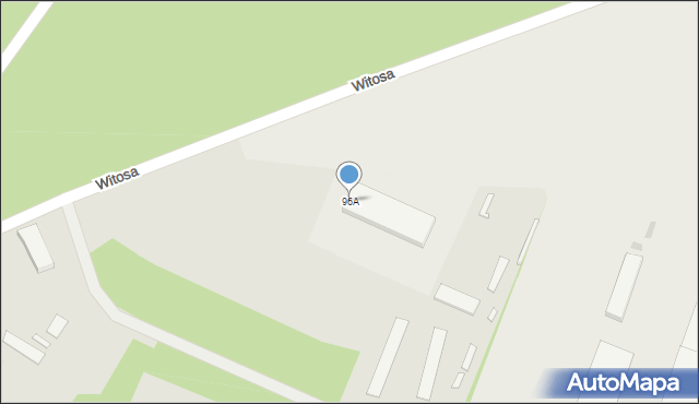 Radom, Witosa Wincentego, 96A, mapa Radomia