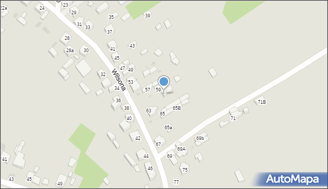 Radomsko, Wilsona Thomasa Woodrowa, 61, mapa Radomsko