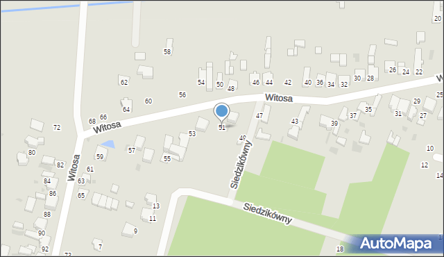 Radomsko, Witosa Wincentego, 51, mapa Radomsko