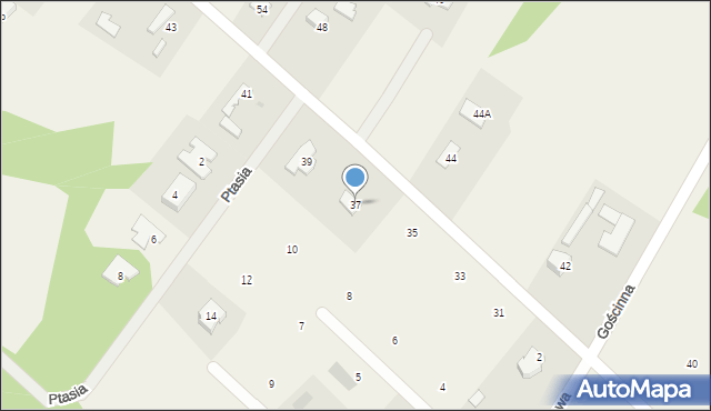 Radonie, Widokowa, 37, mapa Radonie