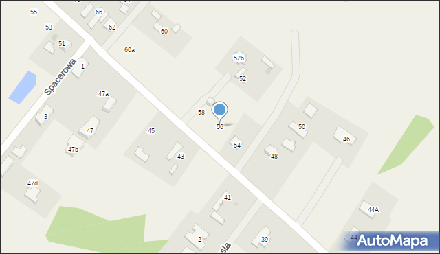 Radonie, Widokowa, 56, mapa Radonie