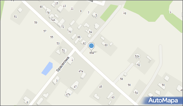 Radonie, Widokowa, 60a, mapa Radonie