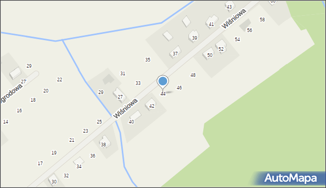 Radzewice, Wiśniowa, 44, mapa Radzewice